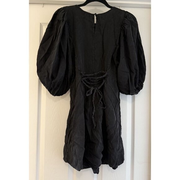 A& Other Stories Women's Cotton Balloon Sleeve Mini Dress Size 6 Bohemian - Picture 6 of 7